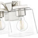 Avenna 3 Light 23.6 inch Polished Nickel Vanity Light Wall Light